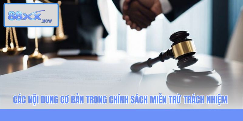 Các nội dung cơ bản trong chính sách miễn trừ trách nhiệm